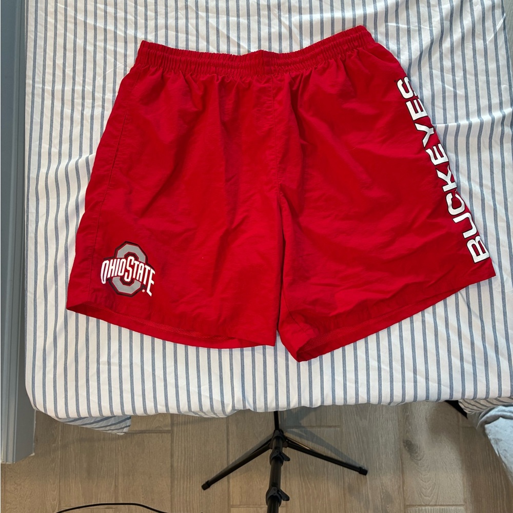 Mitchell & Ness Red Ohio State Buckeyes Men's Athletic Shorts
